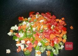 多彩炒饭的做法图解3