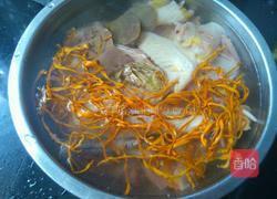 虫草花炖小母鸡的做法图解3