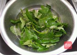 青红椒炒番薯叶的做法图解1