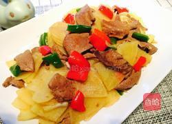 土豆炒猪肝的做法图解6