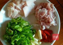 肉片炒长豆的做法图解3
