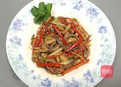 炒猪肚丝的做法图解7