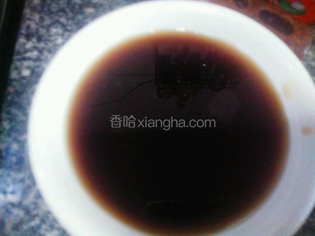 生抽，蚝油，水调汁