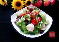 荷兰豆炒鱼丸的做法图解6