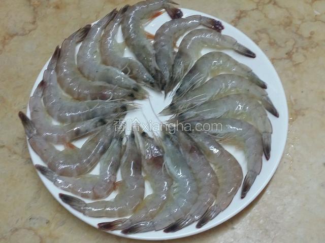 洗净的虾