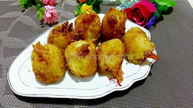 土豆泥虾球