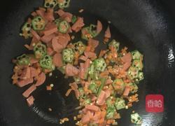 秋葵蛋炒饭的做法图解5