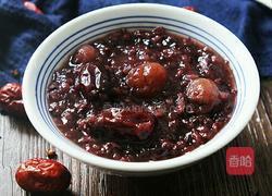 红枣桂圆黑米粥的做法图解5