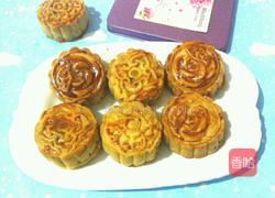 广式蛋黄豆沙月饼的做法图解14