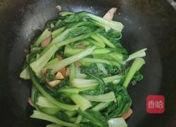 香肠炒青菜的做法图解5