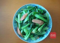 香肠炒青菜的做法图解6