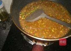 蒜台打卤面的做法图解6