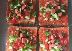 吐司简易披萨的做法图解4