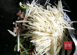 高笋炒肉的做法图解4