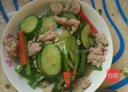 青瓜椒炒瘦肉的做法图解8