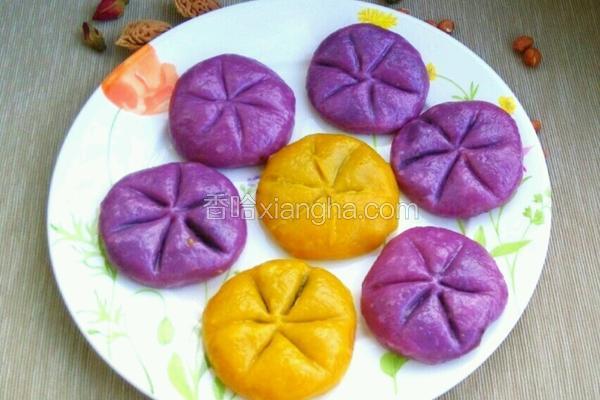 紫薯饼(南瓜饼一样的做法)