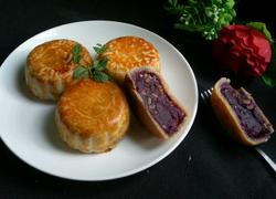 紫薯花生月饼