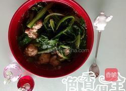 小白菜汆丸子的做法图解8