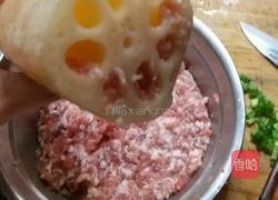 莲藕塞肉的做法图解3
