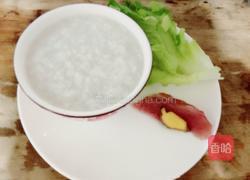 青菜瘦肉粥的做法图解1