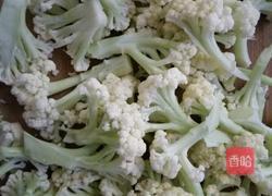 蒜片炒花菜的做法图解2
