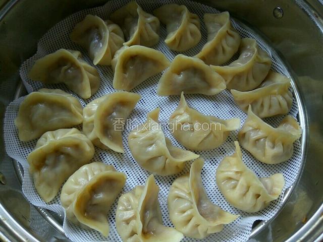 水开蒸15分钟，关火之后等5分钟再开盖。