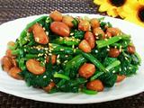 菠菜拌花生米的做法[图]