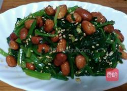 菠菜拌花生米的做法图解18