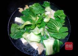 青菜豆腐汤的做法图解6