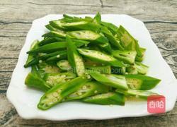 清炒黄秋葵的做法图解2