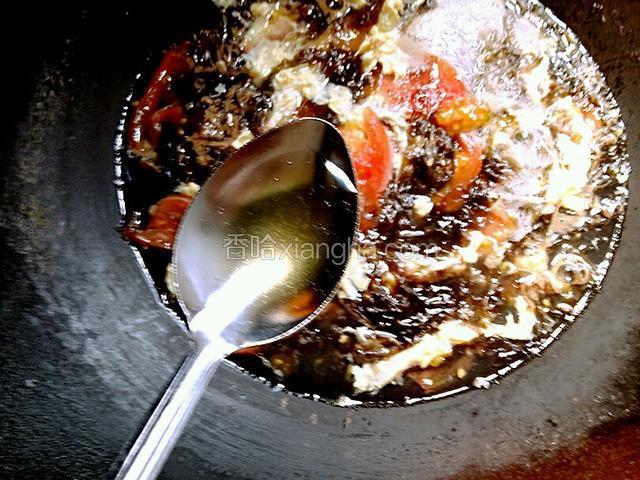 然后加香油三克