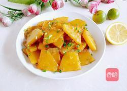 猪油烧老南瓜的做法图解13