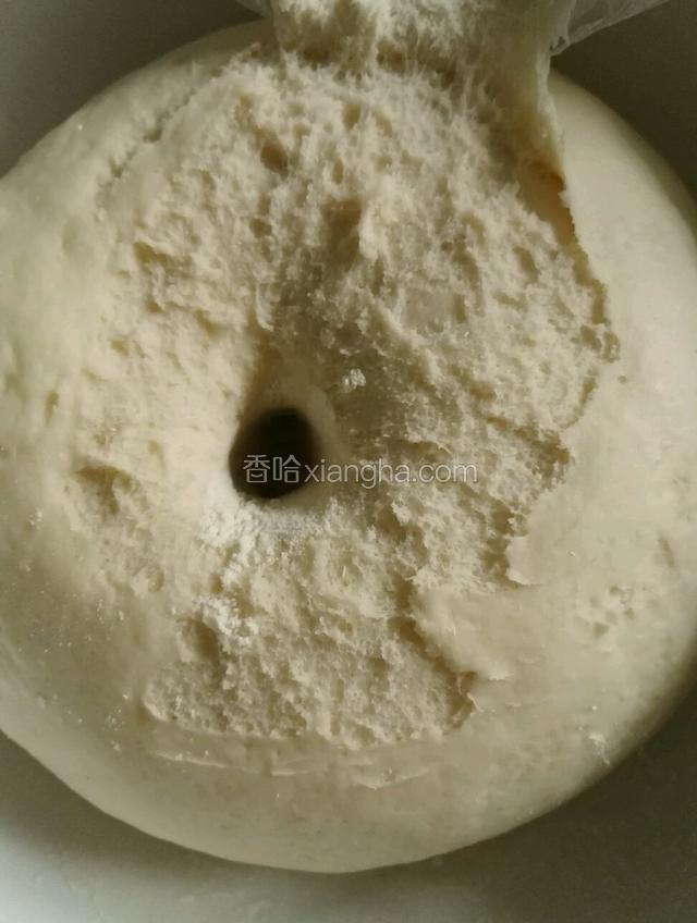 发好后用手指蘸面粉捅一下不回缩就好了