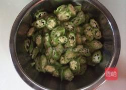 秋葵小炒肉的做法图解2