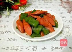 青椒炒火腿的做法图解6