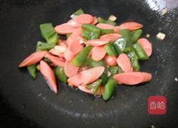 青椒炒火腿的做法图解5