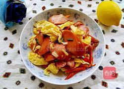 火腿肠炒鸡蛋的做法图解9