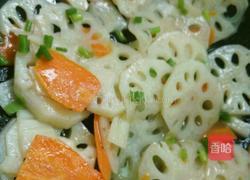 素炒莲藕胡萝卜片的做法图解9