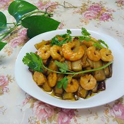 虾仁扒茄条的做法[图]