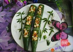 虾仁小炒翠竹报春的做法图解5