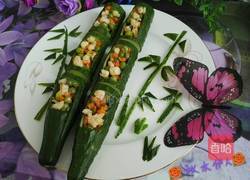 虾仁小炒翠竹报春的做法图解4