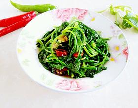 猪油渣炒青菜[图]