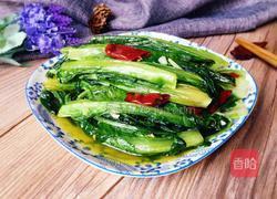 素炒油麦菜的做法图解7