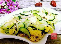 洋葱黄瓜炒鸡蛋的做法图解6