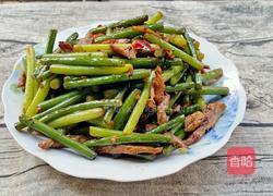 蒜台炒肉的做法图解13