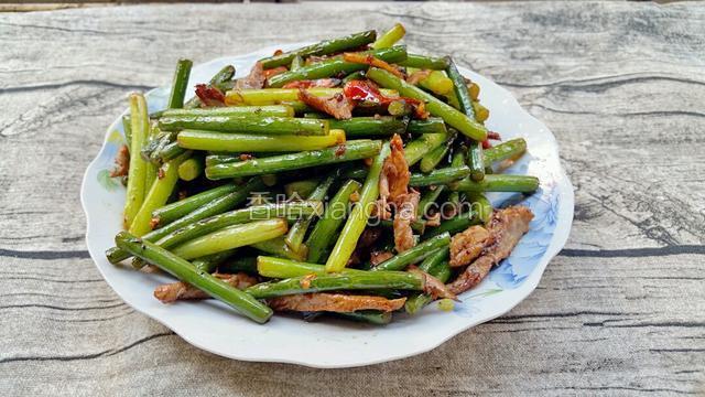 蒜台炒肉