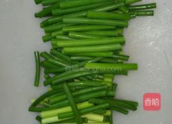 蒜台炒肉的做法图解3