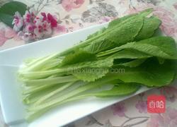 小白菜丸子汤的做法图解1