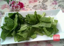 小白菜丸子汤的做法图解2