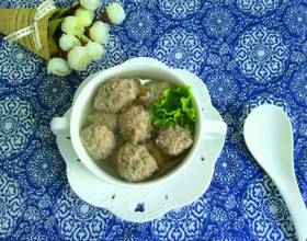 汆牛肉丸子[图]